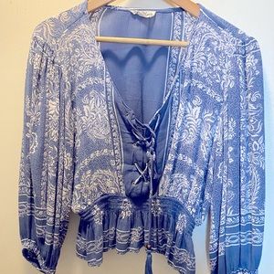Boho Peasant Sleeved Gypsy Blouse